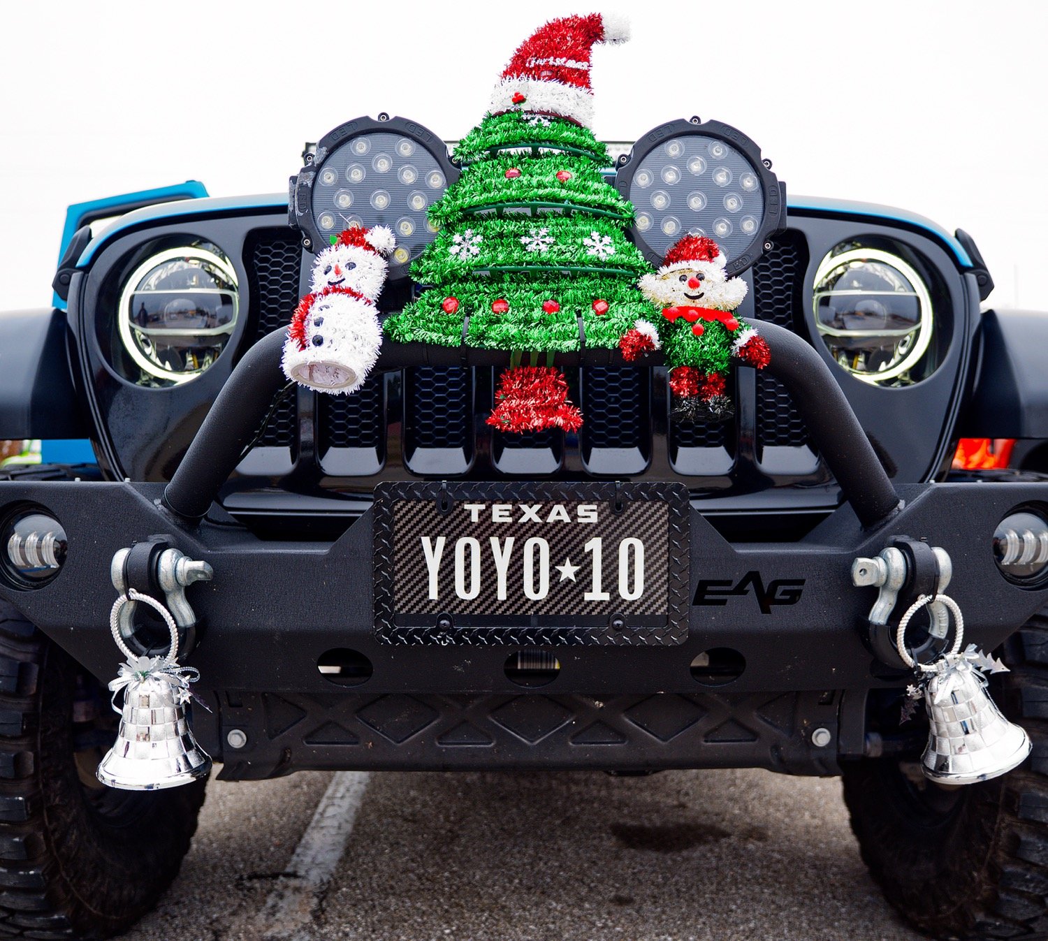 The front grill of Yolanda Tullos' jeep helped her earn the People's Choice award.